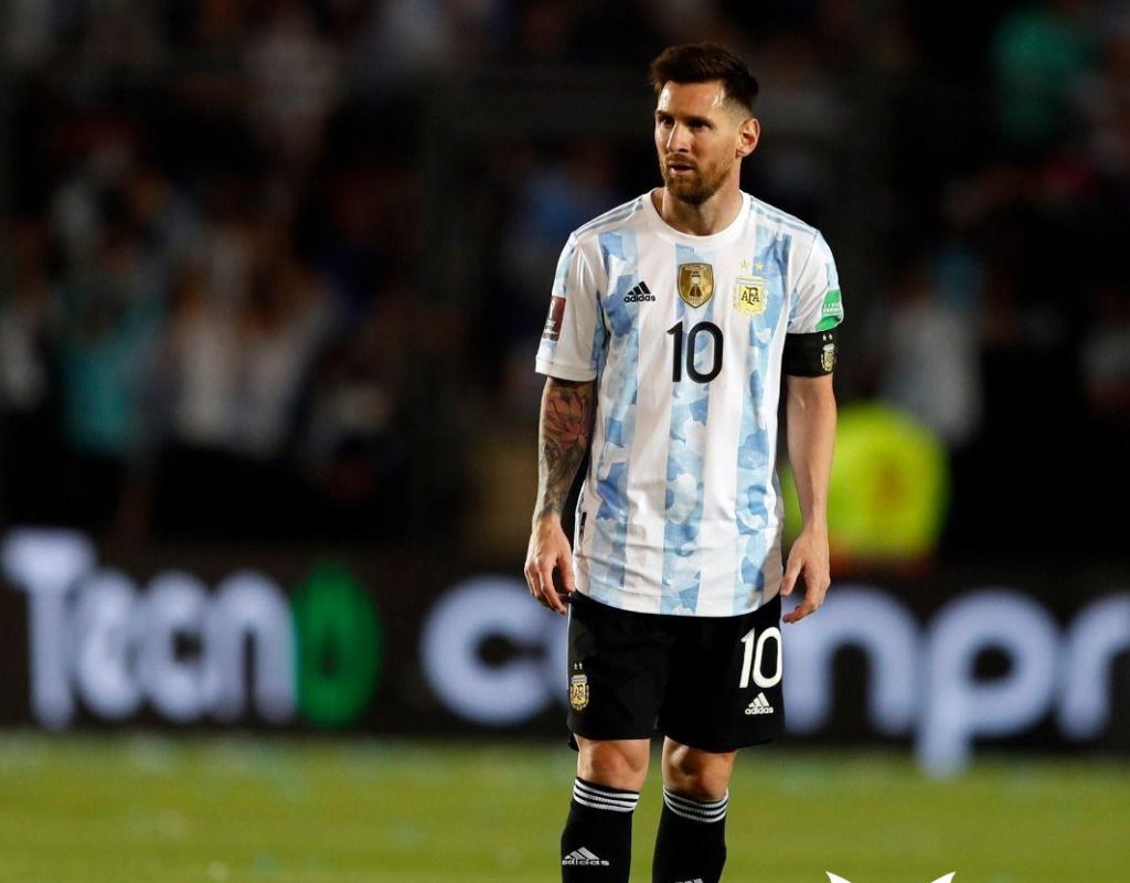 Lionel Messi in his trademark Albiceleste colors. Our client, the Argentina Football Association, is known as “Albiceleste” in the soccer world. Photo courtesy of Messi.com.